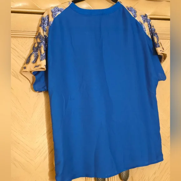 Tracy Reese for Neiman Marcus Target Brand Top. Size Small. Color: Tank and Blue - Picture 5 of 14